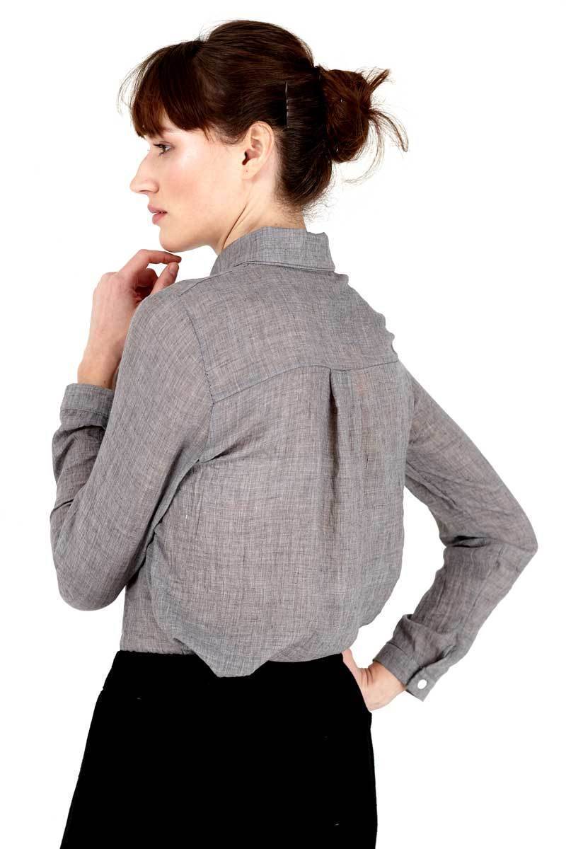 Camisa Feminina Oxford de Linho