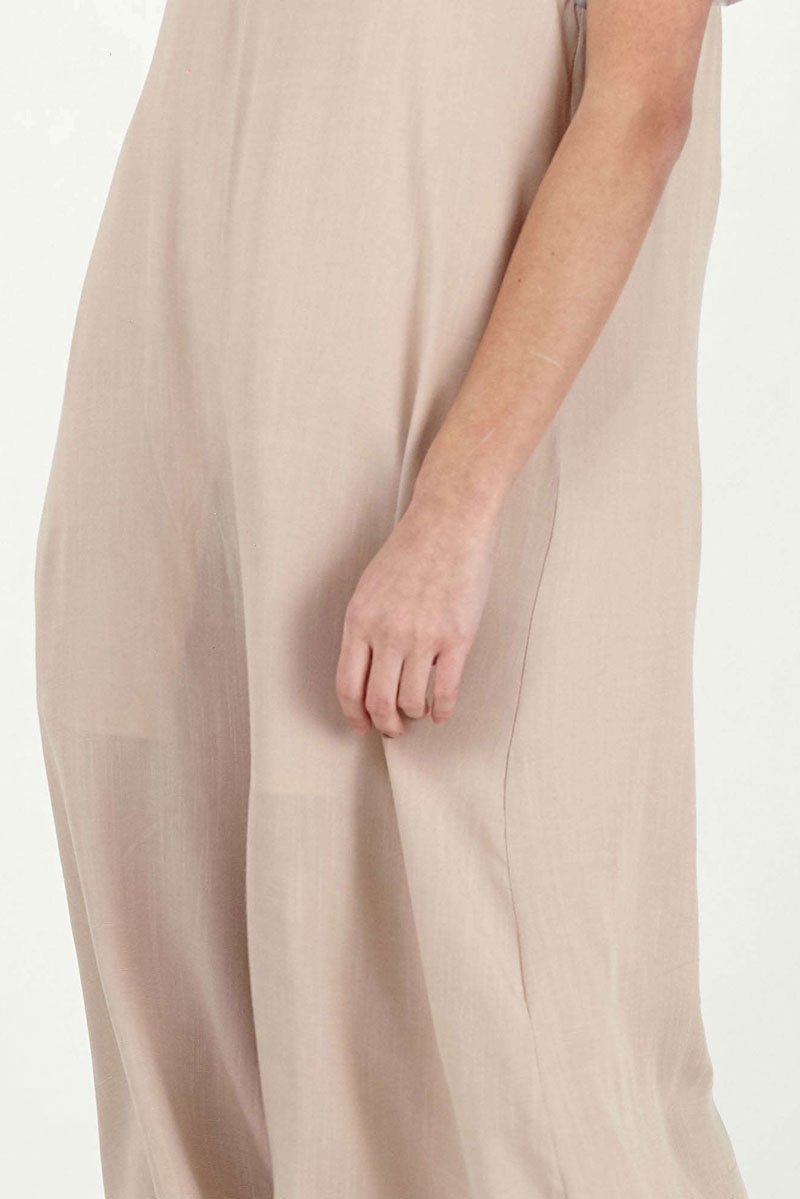 Macacão Feminino Pantacourt Amplo - Cotton Jumpsuit