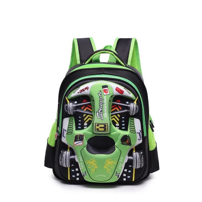 Mochila Infantil Carro de Corrida 3D - Seja o Mais Rápido da Turma