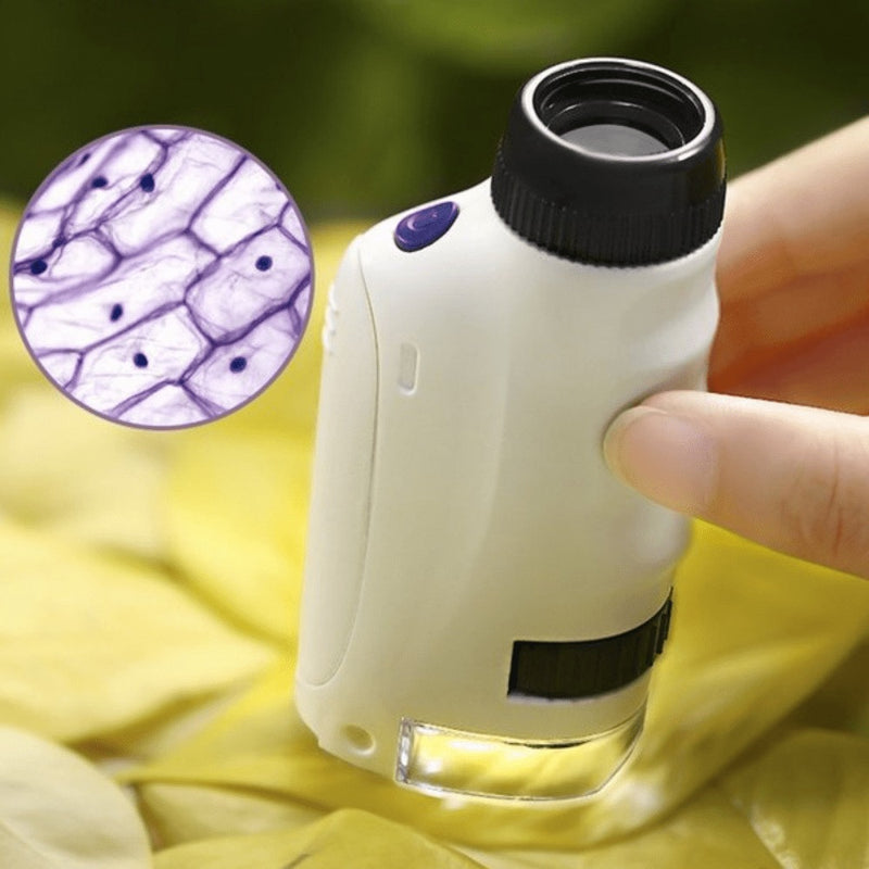 Microscópio Portátil de Mão para Crianças Focus Brincadeira Educativa