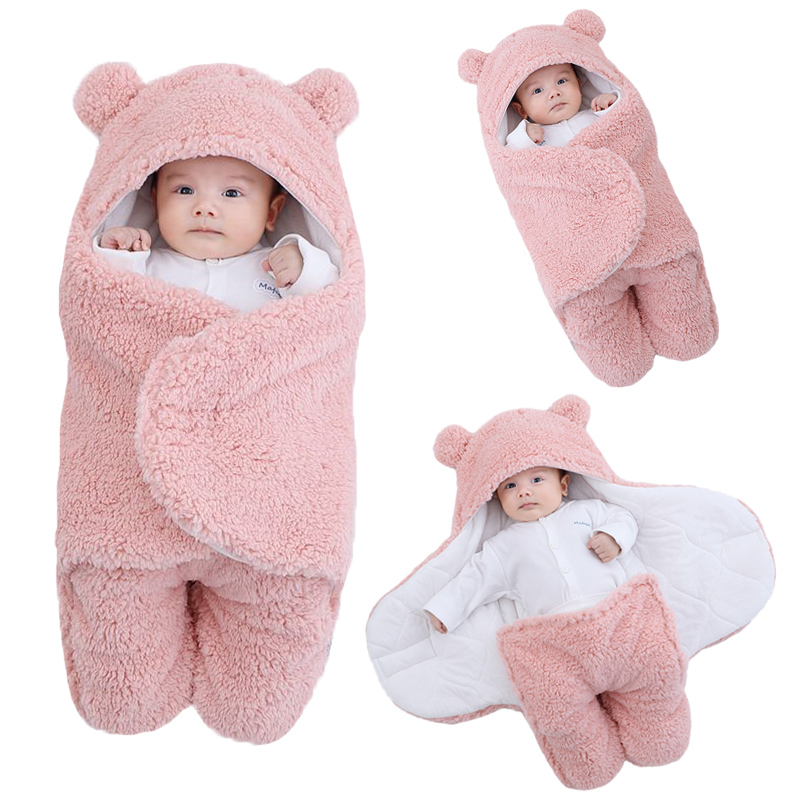 Saco de Dormir para Bebês em Pelúcia com Capuz Ursinho Dorminhoco [0 a 9 meses]