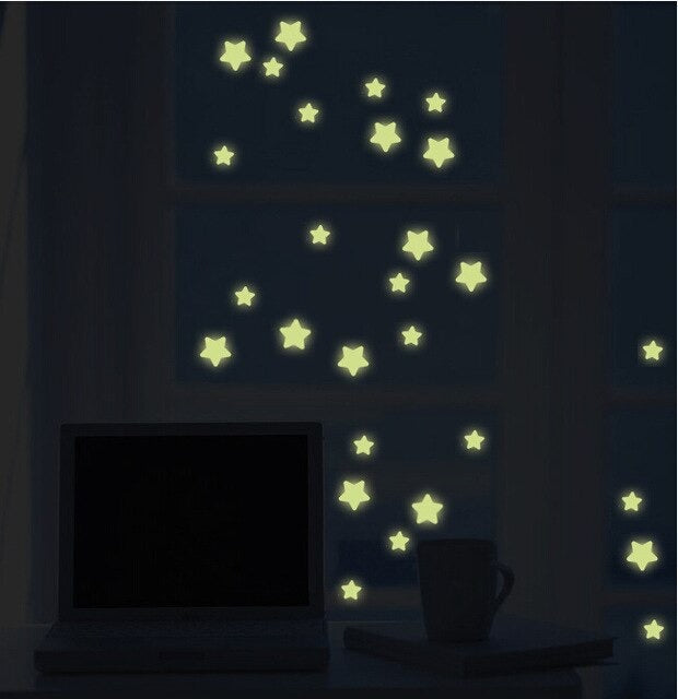 Folha de Adesivo de Parede de Estrelinhas - Star Light