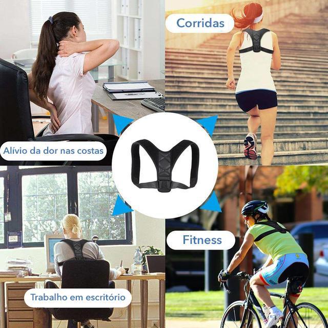 Corretor Postural Respirável Discreto e Unissex