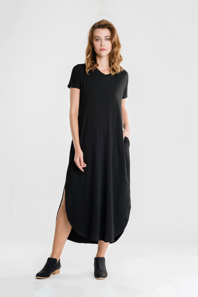Vestido Longo Maxi com Bolsos - Elysian