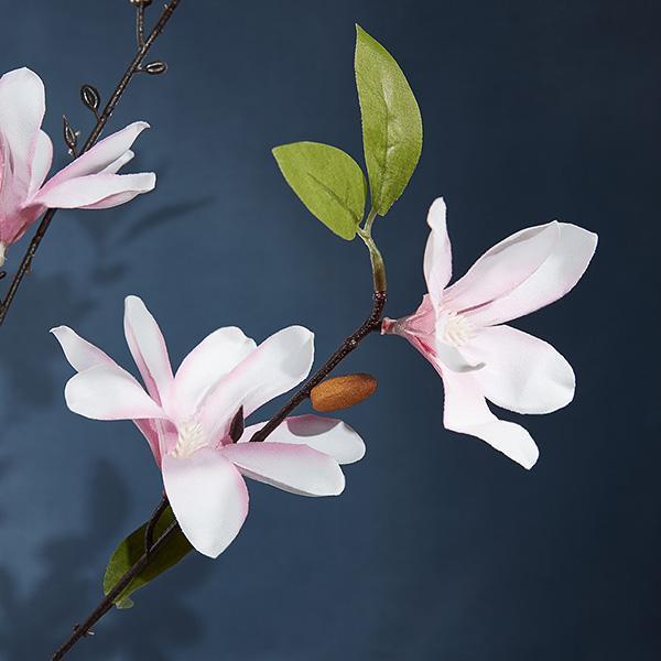Flores de Magnólia de Seda Artificial