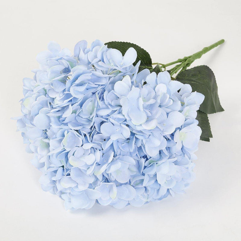 Kit com 2 Peças de Buquê de Flores em Seda de Hortênsia Artificial