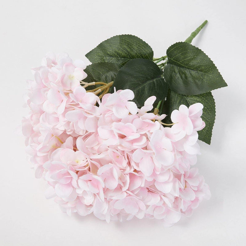 Kit com 2 Peças de Buquê de Flores em Seda de Hortênsia Artificial