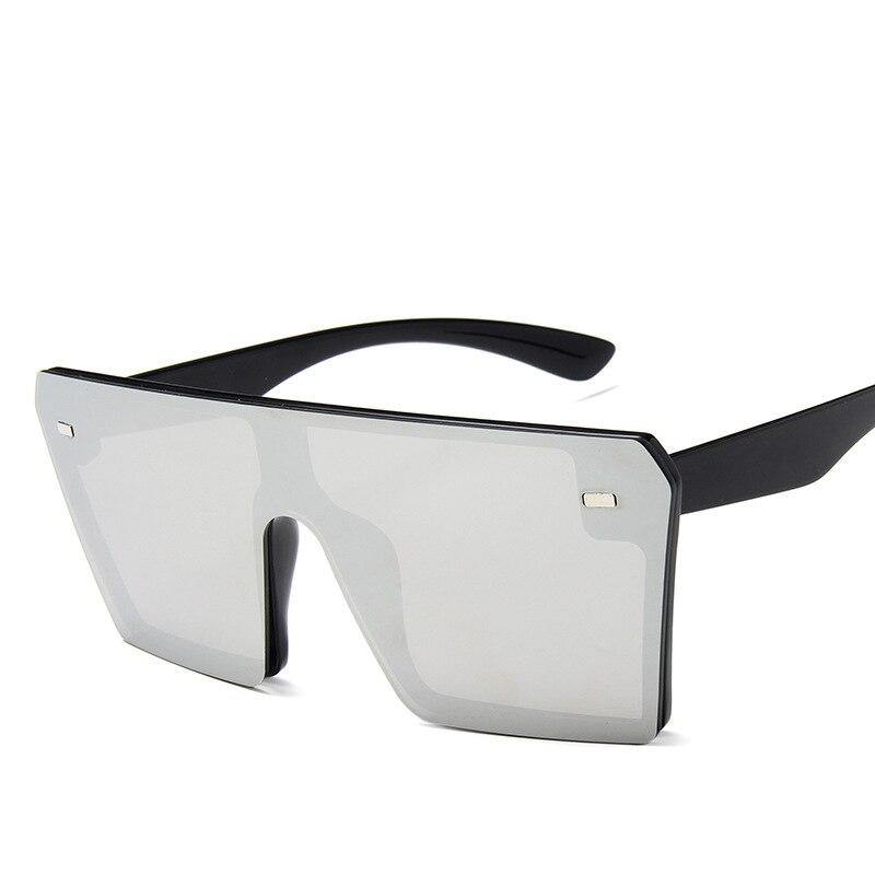 Óculos de Sol Vintage Quadrado moda Flat Top Uv400 Retro Square