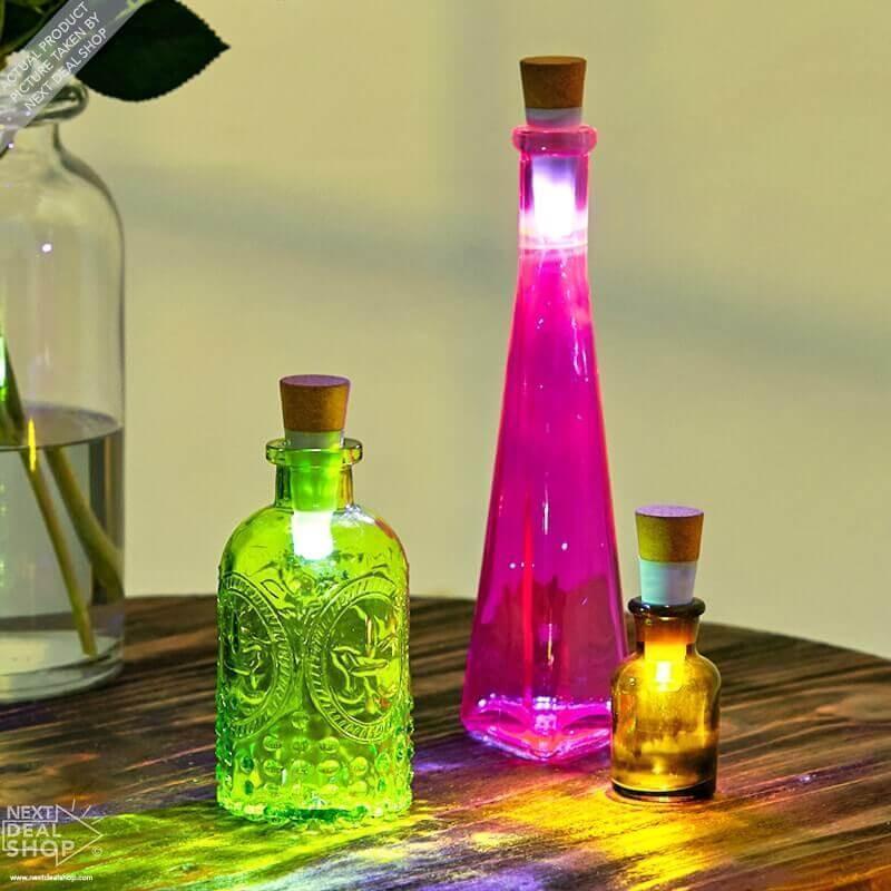 Rolha de Garrafa de LED Recarregável com USB - Transforme Suas Garrafas em Arte!
