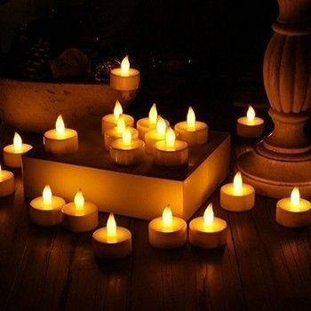20 Peças de Lâmpadas de Vela de LED Sem Chamas - Perfeitas Para Decorações!