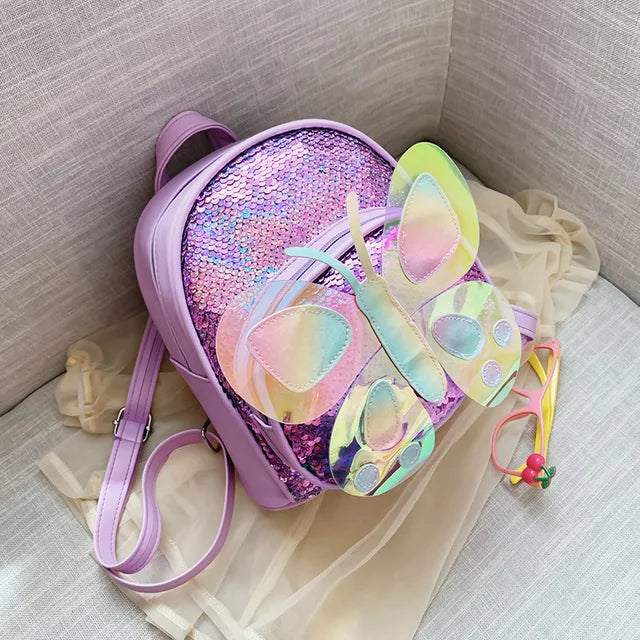 Mochila Infantil de Borboleta - Brilhe Na Volta às Aulas