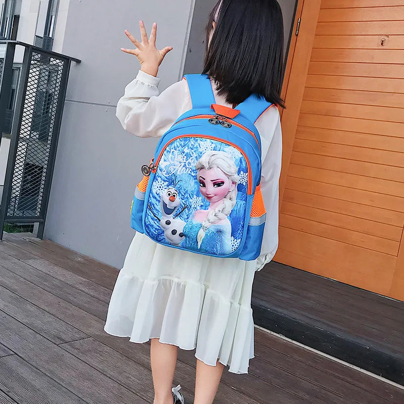 Mochila Escolar Infantil Elsa Frozen Premium