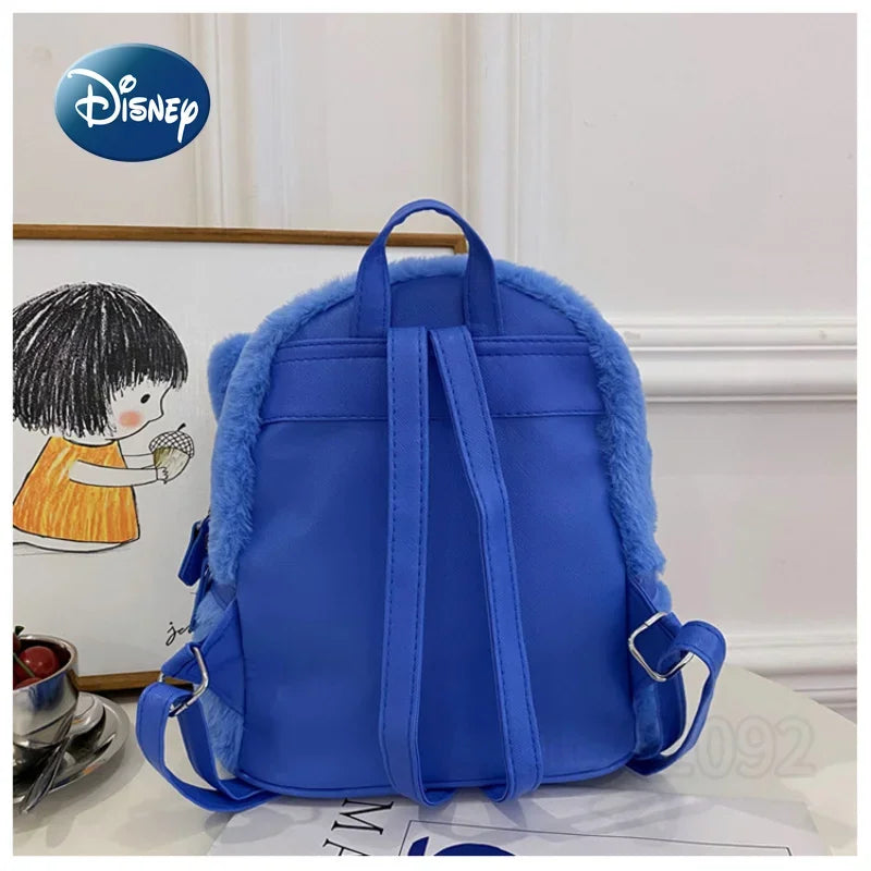 Mochila Infantil de Costas com Orelinhas Stitch 3D
