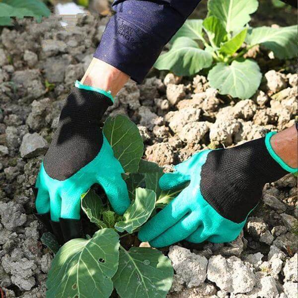 Luvas de Jardinagem com Garras nos Dedos para Plantio e Escavação [COMPRE 1 LEVE 2]