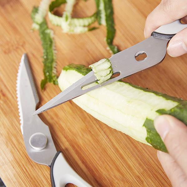 Tesoura de Cozinha 7 em 1 Multifuncional em Aço Inoxidável