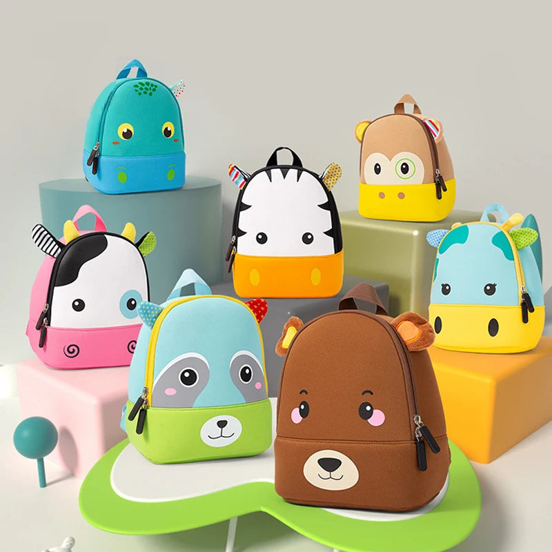 Mochila Infantil dos Animais - Para Uma Aula Mais Alegre