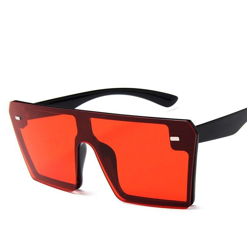 Óculos de Sol Vintage Quadrado moda Flat Top Uv400 Retro Square