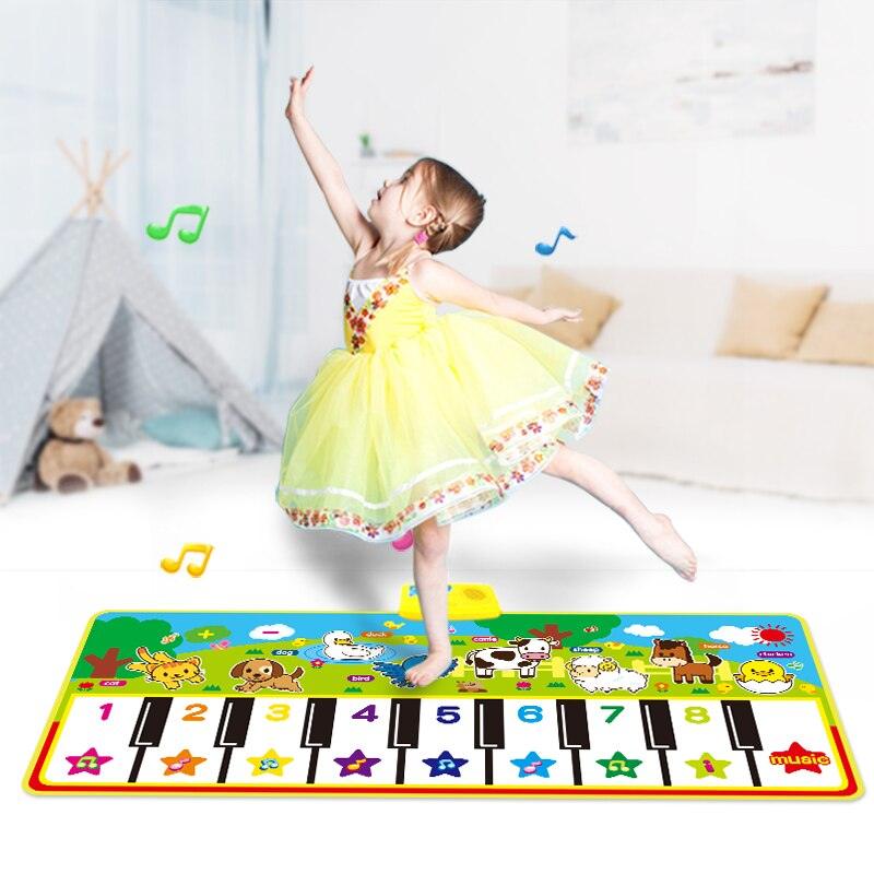 Tapete Musical Com Sons de Piano e Animais - Brinquedo Educativo Para Crianças MEU TAPETE MÁGICO - Inov&tec