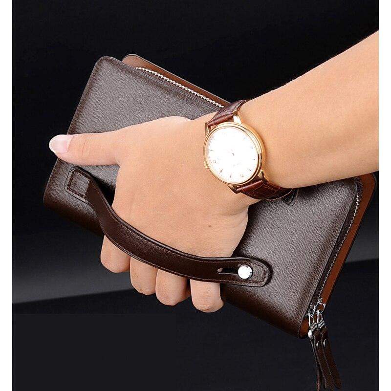 Carteira Clutch Unisex OFFICE CASUAL Para Trabalho Em Couro PU - Inov&tec