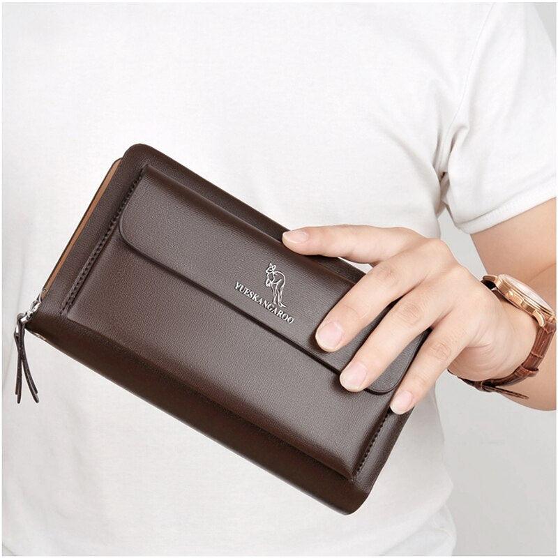 Carteira Clutch Unisex OFFICE CASUAL Para Trabalho Em Couro PU - Inov&tec