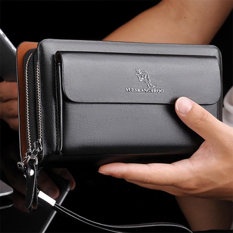 Carteira Clutch Unisex OFFICE CASUAL Para Trabalho Em Couro PU - Inov&tec