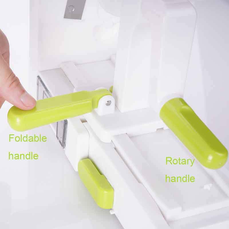 Fatiador Ralador Espiral para Legumes e Frutas - 5 Lâminas Aço Inox
