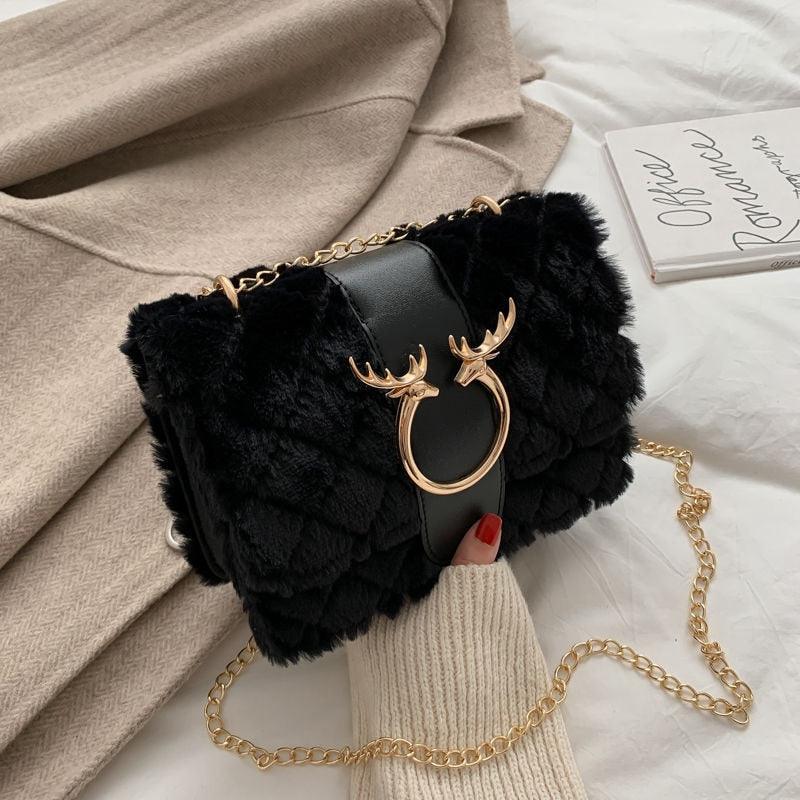 Bolsa Feminina HandBag Clutch WINTER PATTY Em Pele Sintética e Couro PU - Inov&tec