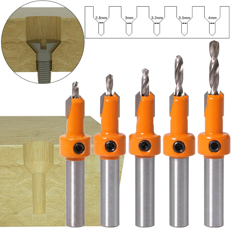 Kit Escareador 5 pcs Haste 8mm