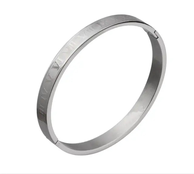 Pulseira ROMANA - Joia em Aço Inoxidável Banhada em Ouro e Prata