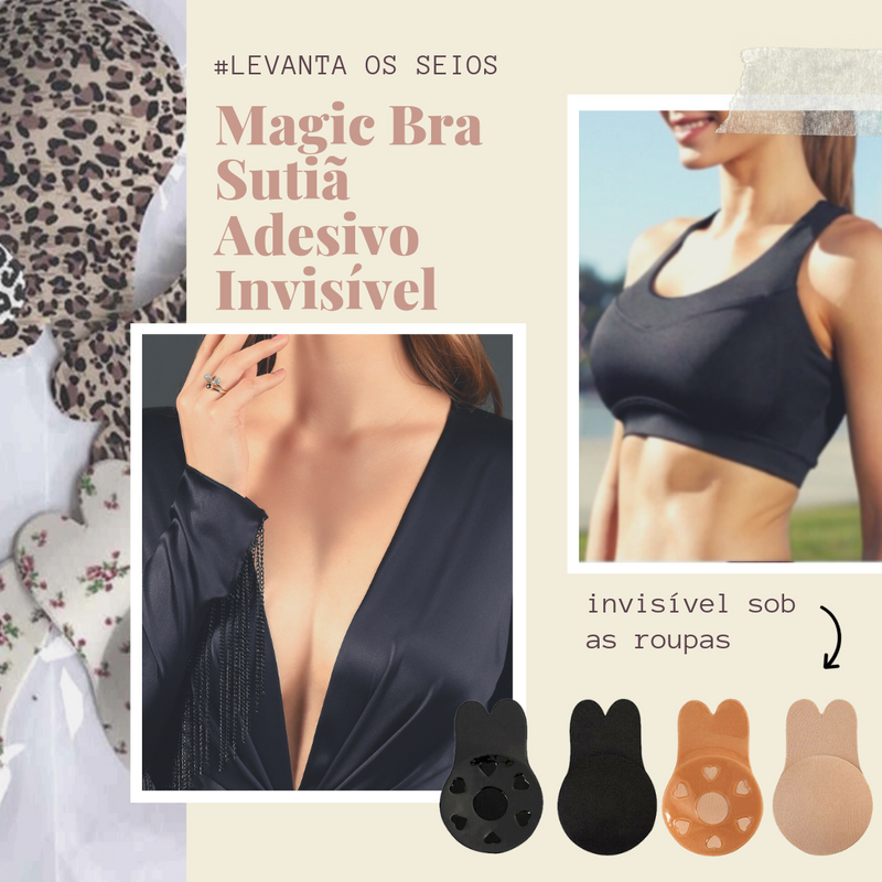 Sutiã Adesivo Invisível Estampado - Magic Lift