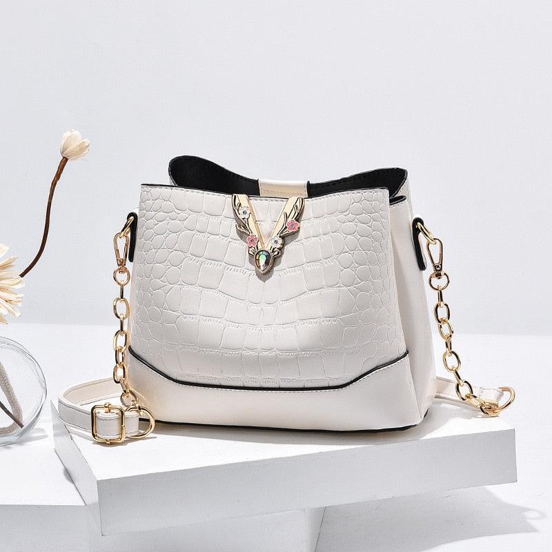 Bolsa de Ombro Feminina WILD LADY Cristal Em Couro PU - Inov&tec