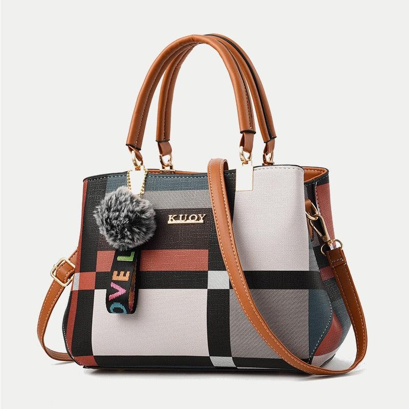 Bolsa Feminina LUXURY VINTAGE 80´s Em Couro PU - Inov&tec