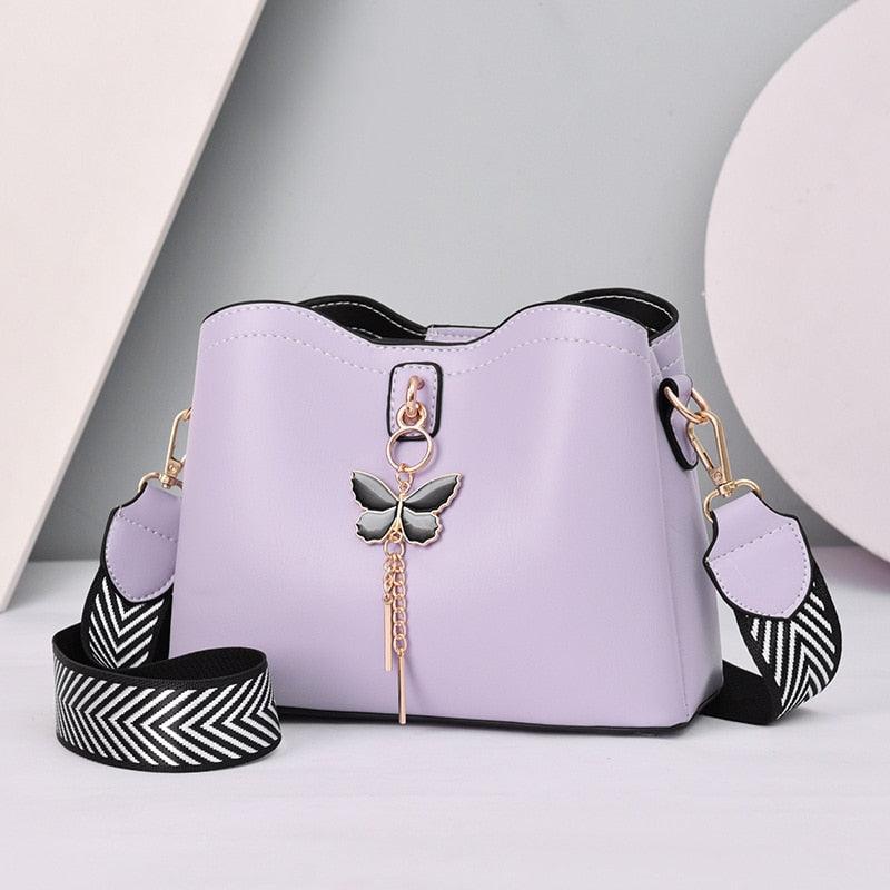 Bolsa LADIE BUTTERFLY Em Couro PU - Estilo, Sofisticação e Elegância! - Inov&tec