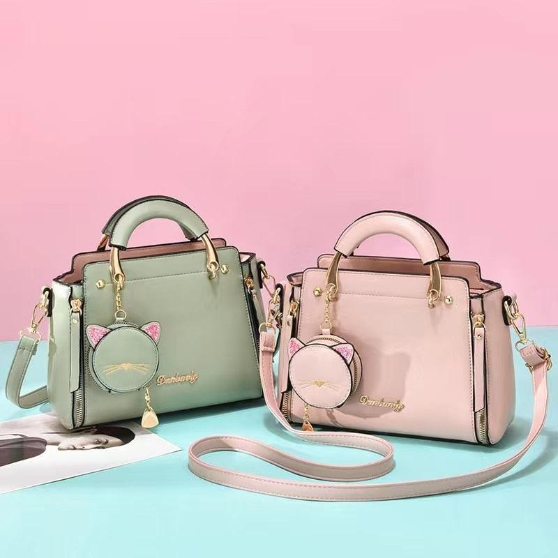 Bolsa Feminina em Couro PU LOVE CAT - Inov&tec