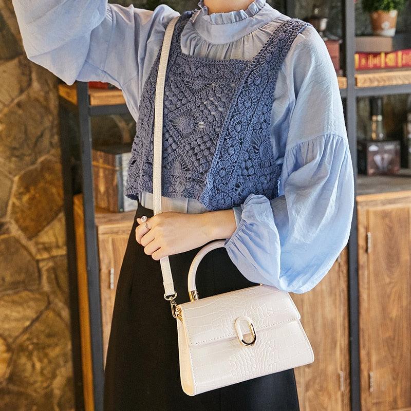 Bolsa Feminina CHICK PENDANT Em Couro PU - Bolsa De Mão e Ombro - Inov&tec