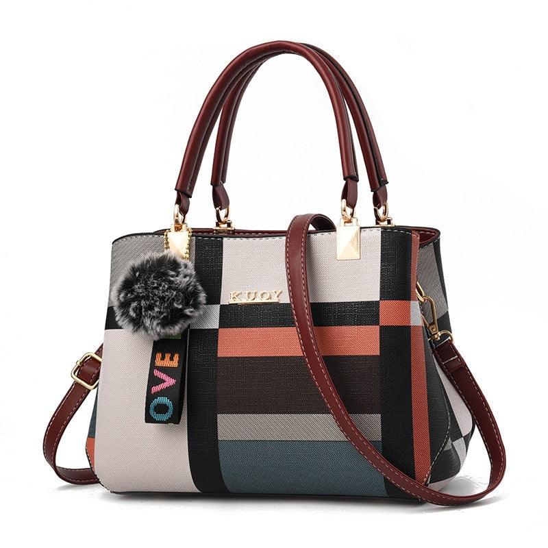 Bolsa Feminina LUXURY VINTAGE 80´s Em Couro PU - Inov&tec