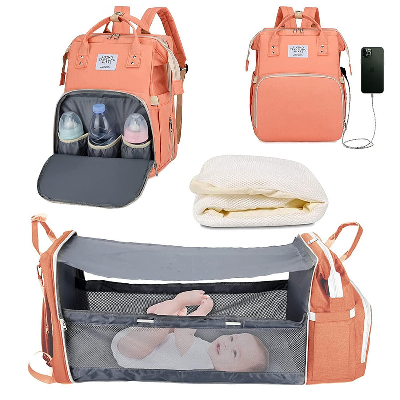 Mochila Multiuso BABY NAPPY Para Maternidade Com Berço - Inov&tec
