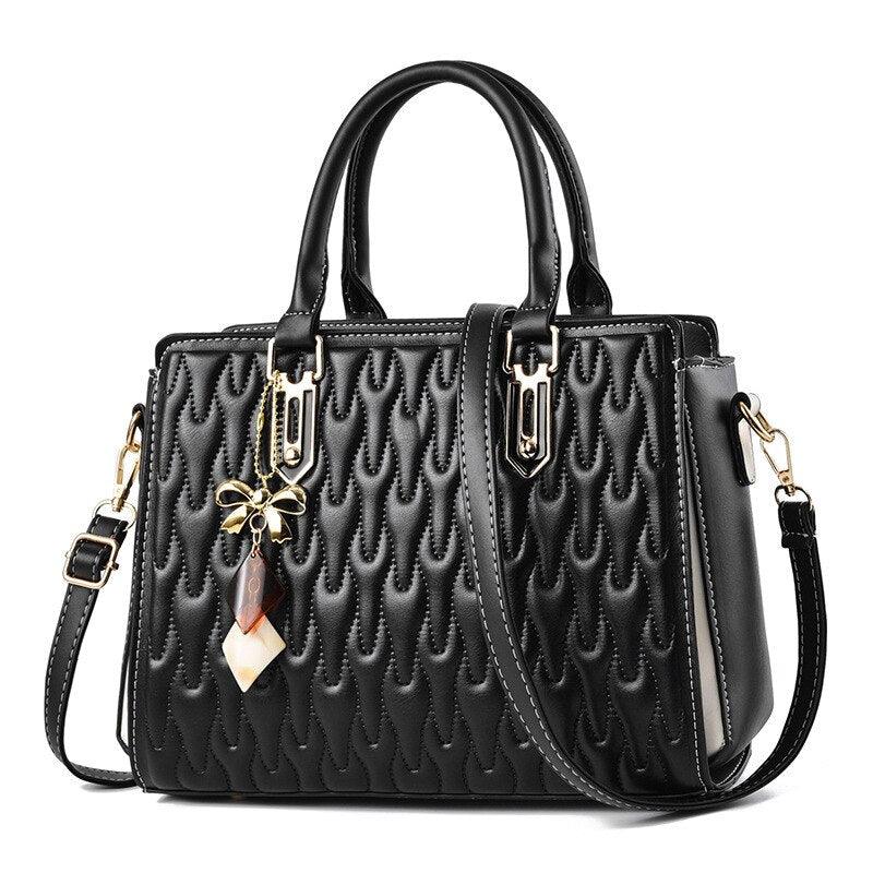 Bolsa Feminina LEATHER LADIES Em Couro PU Com Textura 3D - Inov&tec