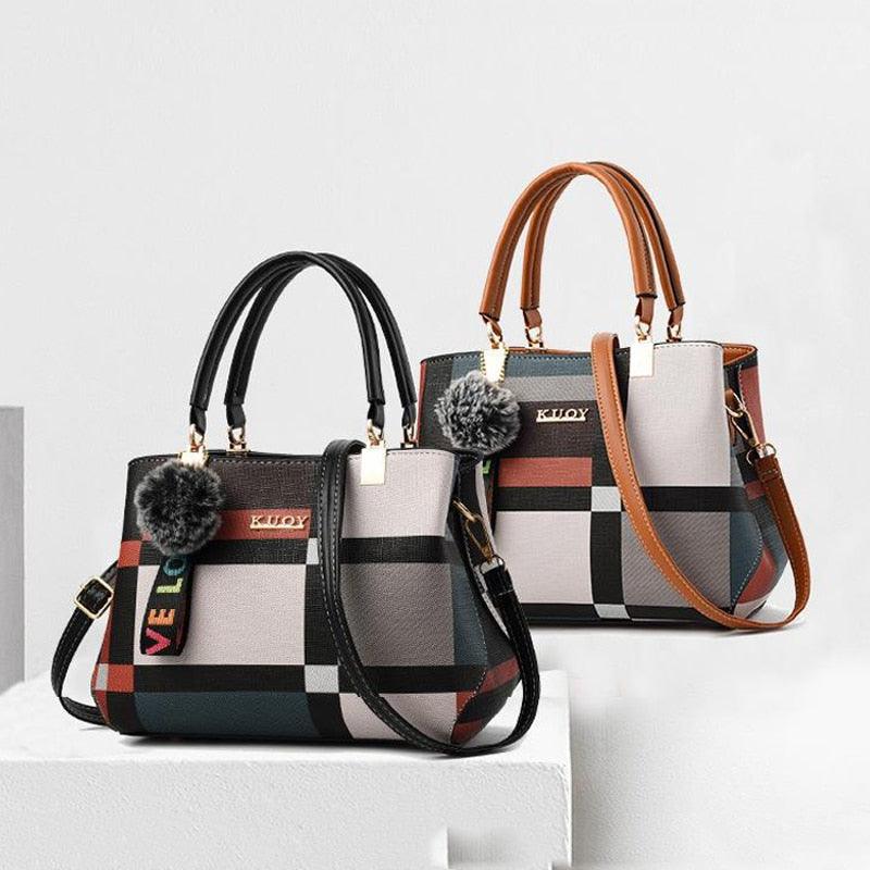 Bolsa Feminina LUXURY VINTAGE 80´s Em Couro PU - Inov&tec