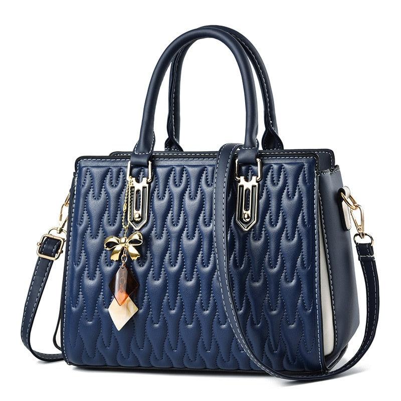 Bolsa Feminina LEATHER LADIES Em Couro PU Com Textura 3D - Inov&tec
