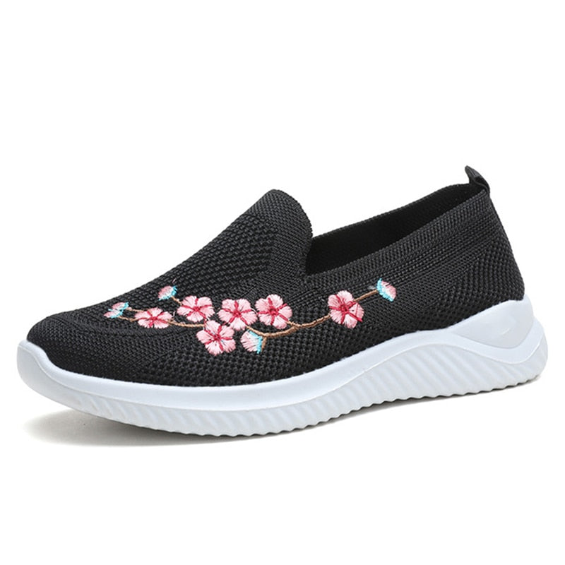 Tênis Ortopédico Feminino em Malha Elástica Respirável FLORA
