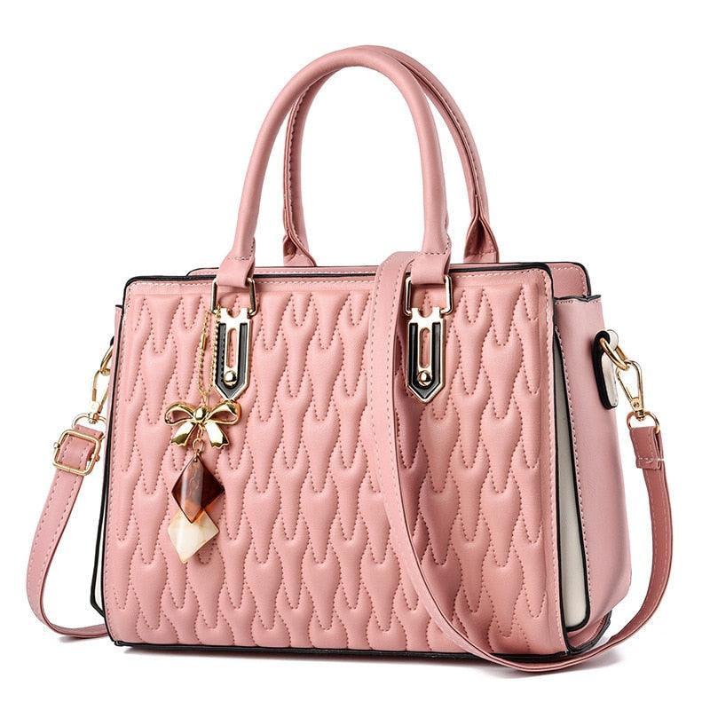 Bolsa Feminina LEATHER LADIES Em Couro PU Com Textura 3D - Inov&tec