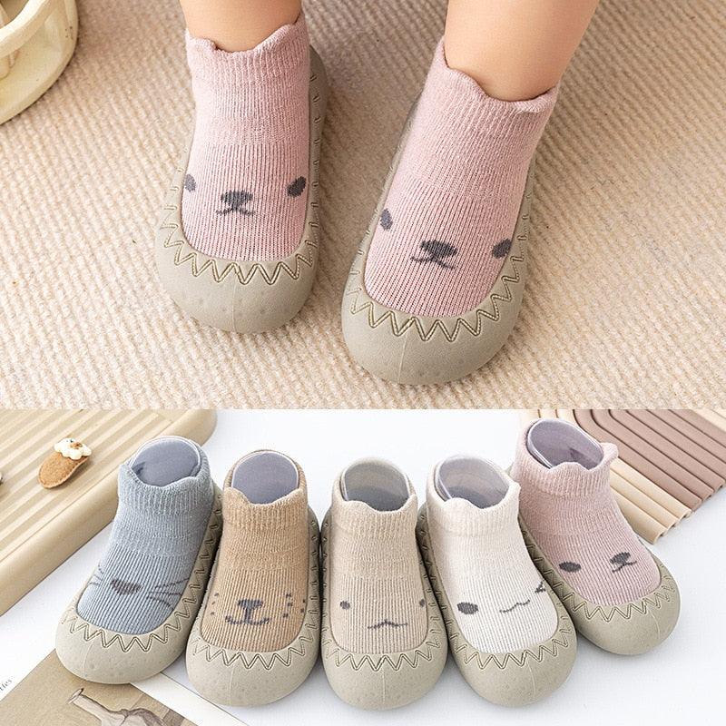 Sapatinho Meia Antiderrapante Super Confortável para Bebes - MEU PEZINHO - Inov&tec