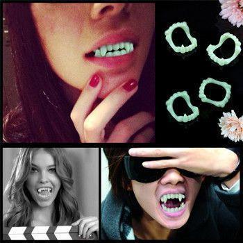 6 Peças de Pacote Duplo - Dentes que Brilham no Escuro