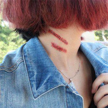 20 Peças de Pacote Duplo - Tatuagens Adesivas de Cicatrizes para Halloween