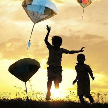 Paraquedas de Brinquedo de 3 peças, Livre de Emaranhado - Basta atirar e ver voar!