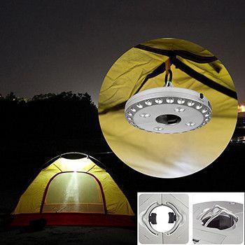 Luminaria com 28 LEDs e 3 Modos de Iluminação para Guarda-Sol