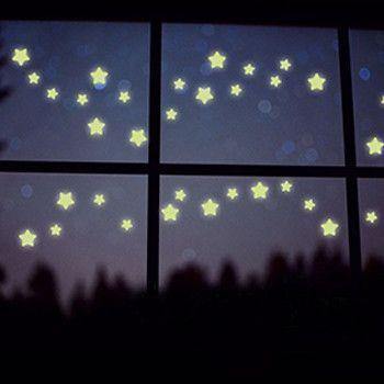 Folha de Adesivo de Parede de Estrelinhas - Star Light