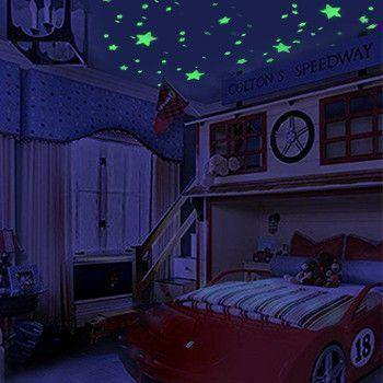 Folha de Adesivo de Parede de Estrelinhas - Star Light