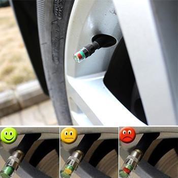 8 Peças de Tampa de Válula Monitora de Pressão de Pneus de Carro com Indicador de Sensor
